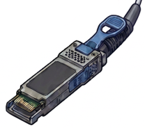 Illustration of an optical transceiver